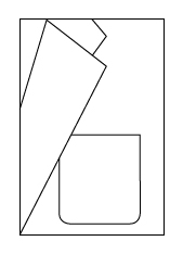 Aufgesetzte Brusttasche