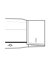 Doppelmanschette eckig